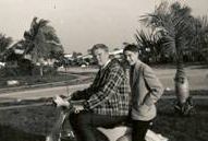 Larry Bedwell and Bill Campbell ride the 
