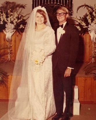 Mike Lytle and his Wife Brenda at Their Wedding in the '70s
